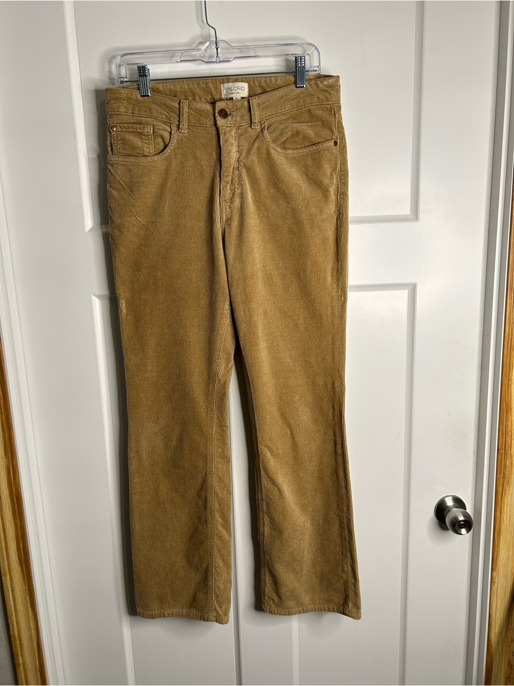 Pilcro Women’s Size 30T Corduroy Pants Beige Preppy 3712